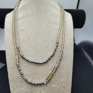 Ann Taylor Loft* , Faceted Mix Beads And Rondels, 34" - Picture 1 of 17