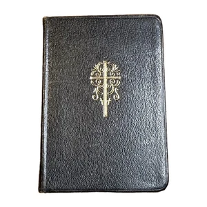 Key of Heaven Prayer Book for Catholics 1942 Rev Lelen Leather Gilt Edges T-1900 - Picture 1 of 12