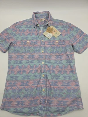 Faherty Doug Good Feather Shirt Men's M Summer Six Rivers Southwest NWT.#38855 - Image 1 of 4