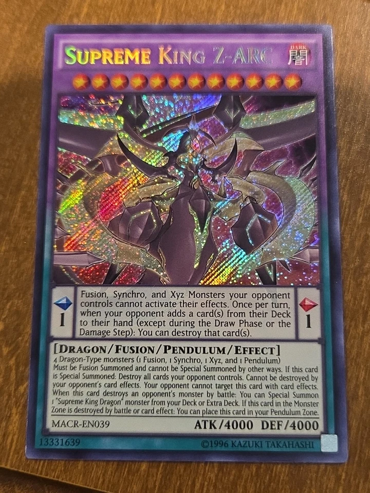 Yugioh Supreme King Z-ARC MACR-EN039 Secret Rare NM - Image 1 of 1