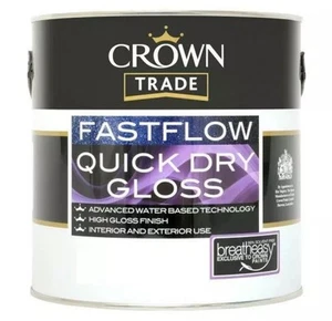 CROWN TRADE FASTFLOW QD GLOSS WHITE 2.5L - Picture 1 of 2