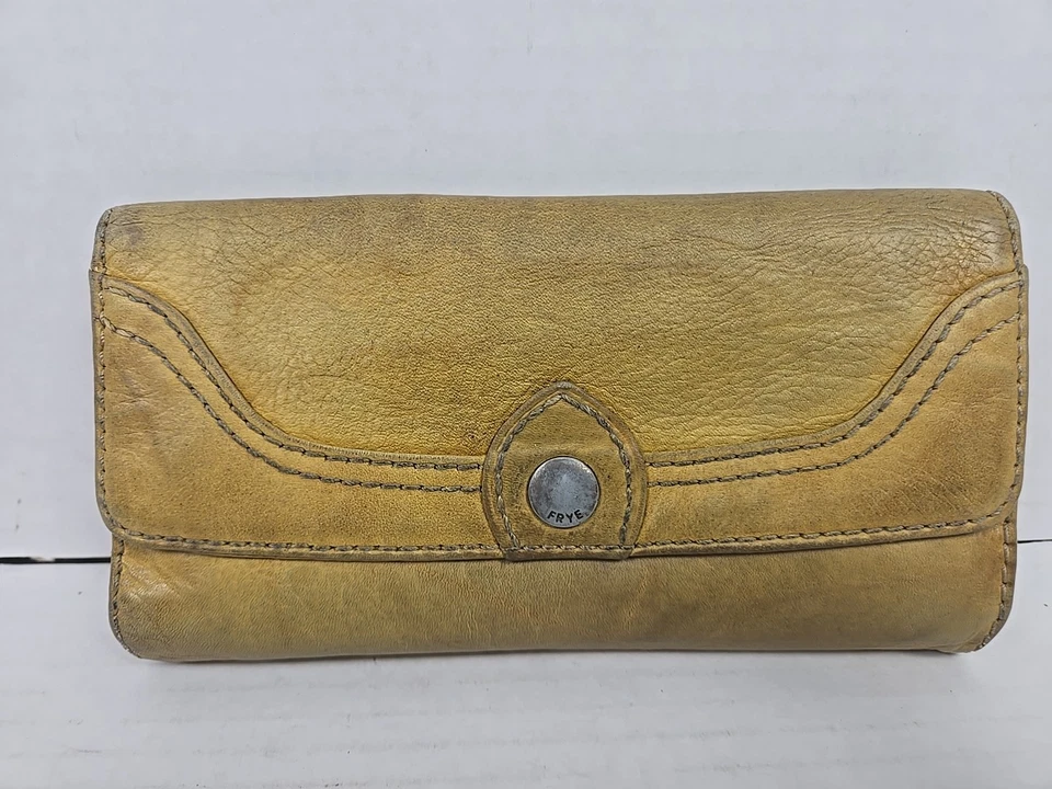 Cartera triple para mujer Frye Campus Melissa - amarillo mostaza jaspeado (LEER) Foto 1 de 4