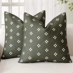 Pack of 2, Decorative Modern Accent Throw Pillow Covers Print Farmhouse Cushi... - Picture 1 of 7