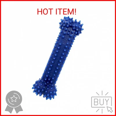 Juguete para masticar flexible de hueso dental con textura Nylabone para perros, juguetes para perros para che moderado Foto 1 de 2