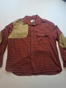 Woolrich Sports Collection Mens XL Plaid Flannel Elbow Shoulder Patch - Picture 1 of 14