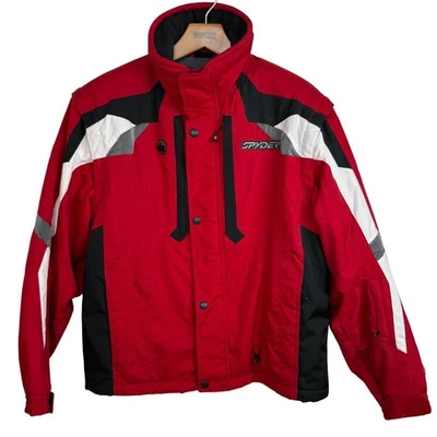 Vintage Spyder Ski Jacket Men's L Red Black Thinsulate Dermizax Y2K Snowboard - Image 1 of 4
