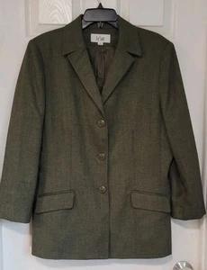 Le Suit Size 16 Women's Blazer Dark Green Office Blazer - Picture 1 of 5