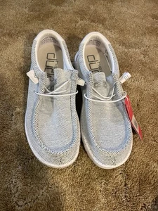 Hey Dude Wally Stretch Sox Loafers Casual Shoes Men's M9 Storm White - Picture 1 of 7