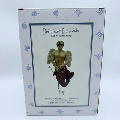 Rare December Diamonds Cupid Merman Ornament 2016 New in Box - Retired - Image 1 of 2