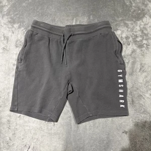 Pantalones Cortos Gymshark Para Hombre Grandes Gris Gimnasio Algodón Sudor Corto Cordón Deletreado - Imagen 1 de 9