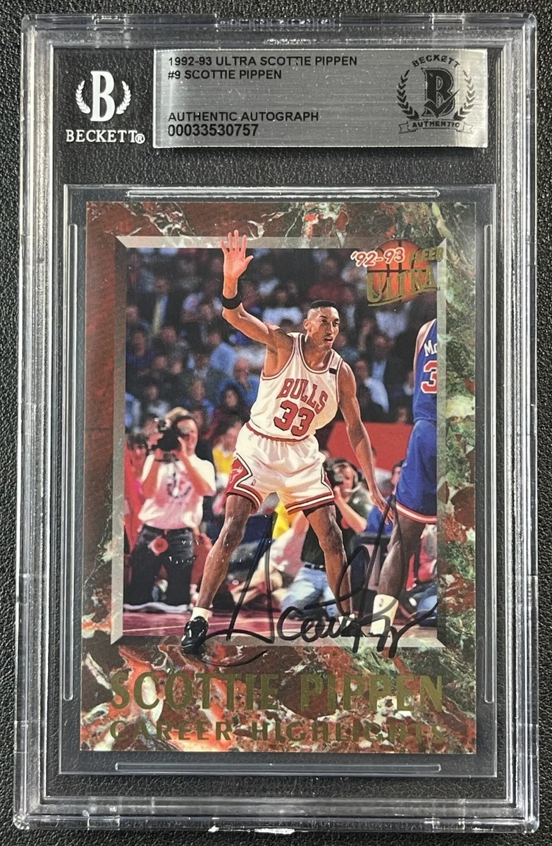 Scottie Pippen Basketball Autographed Sports Trading Cards