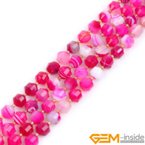 Hand Bicone Faceted Beads Natural Assorted Gemstone Beads For Jewelry Making 15"
