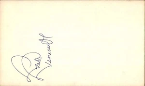 Pete Perreault Signed 3x5 Index Card Cut D.01 New York Jets Cincinnati Bengals - Picture 1 of 1
