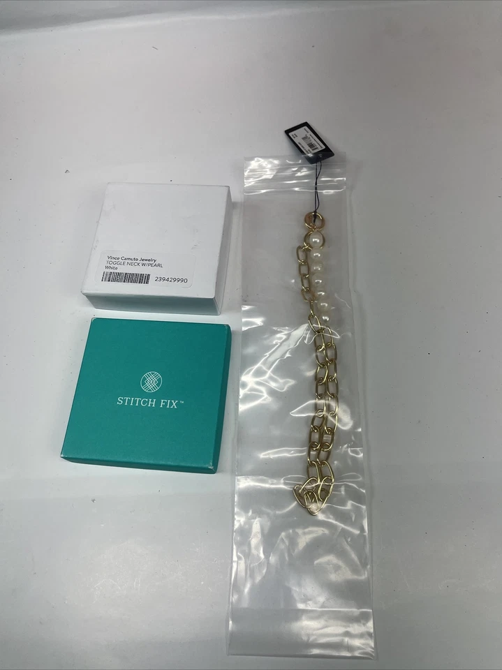  Vince Camuto Joyería Palanca Cuello Con Collar de Perlas Nuevo Foto 1 de 4