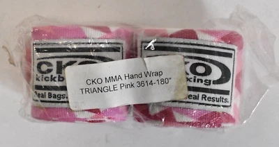 New Ringside Mexican Style Boxing MMA Handwraps Hand Wrap Wraps 180" Pink 2Pk - Image 1 of 4