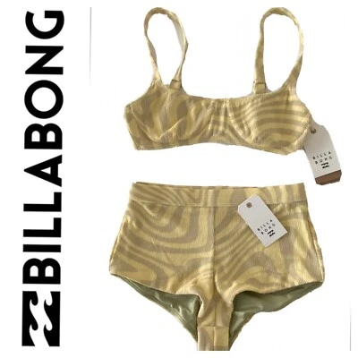 NUEVO CON ETIQUETAS BILLABONG POOL LUNA BRALETTE TOP Y PANTALONES AVALON MEDIANO/10 Foto 1 de 4