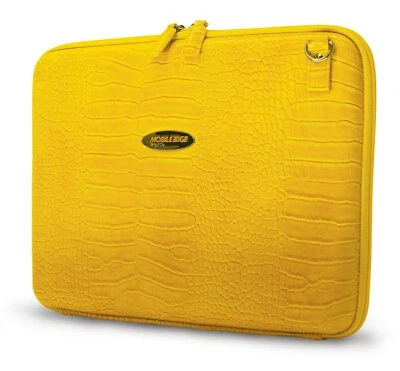 Portafolio para portátil Mobile Edge 14,1" imitación croc (amarillo) Foto 1 de 3