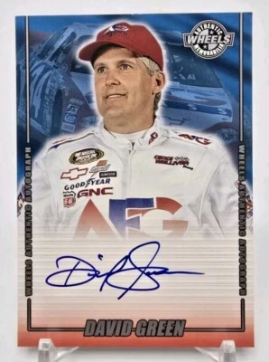 2001 Wheels DAVID GREEN Authentic Autograph on Card Auto NASCAR Busch Series b - Image 1 of 4