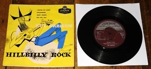 ROY ORBISON ~ HILLBILLY ROCK ~ UK LONDON 7" 4-TRACK EP 1957 YELLOW CIRCULAR - Picture 1 of 7