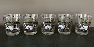 SET 5 BICCHIERI VINTAGE ANNI 50 LIBBEY DOG LOWBALL OLD FASHIONED - Foto 1 di 13