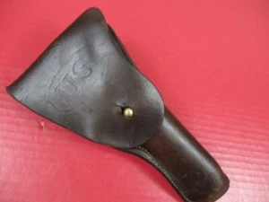WWI US Army AEF M1916 Leather Holster M1911 Pistol - Inspect Initials JAO - NICE - Picture 1 of 12