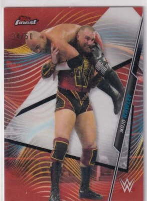 Topps Finest 2020 WWE Wrestling No. 54 Mojo Rawley Orange 34/50 - Image 1 of 2