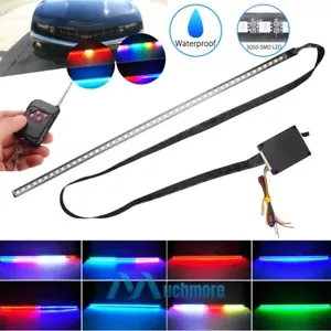 22" 7 Color 48 LED Night Rider Scanner Light Cars Flash Strobe Lamp+IR Remote - Picture 1 of 20
