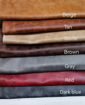 Cow upholstery leather, Genuine cow hide for sofas antique used effect 3,5oz - Image 1 of 4