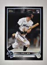 2022 Series 2  Base Black #425 Brian Miller /71 - Miami Marlins