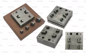 4 STANZEN SCHMETTERLING DESIGN STAHL SCHEIBENSCHNEIDER SCHMUCK DAPPSCHLIFF BLECHE - Bild 1 von 6