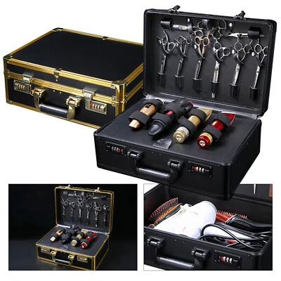 Portable Barber Carrying Case Styling Tools Accessories Travel Storage Case Box - Image 1 of 4