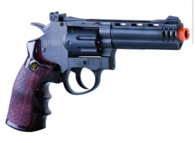 GameFace CO2-Powered GF600 Semi-Auto 8-Shot 357 Airsoft Revolver(w/ammo + Pouch) - Image 1 of 4