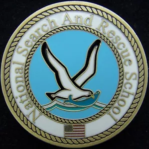 Moneda Desafío Escuela Nacional de Búsqueda y Rescate USCG Guardia Costera de los Estados Unidos - Imagen 1 de 2