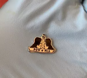 Vintage POW MIA Prison Of War Missing In Action Veteran Pendant Charm Emblem - Picture 1 of 2