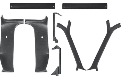 Juego de molduras de techo negro OER de 8 piezas para camionetas Chevy y GMC 1981-1986 Foto 1 de 4