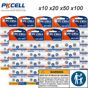 10-100Pcs LR44 LR41 LR48 LR621 LR626 LR1130 Button Coin Cell 1.5V Batteries lot - Picture 1 of 33