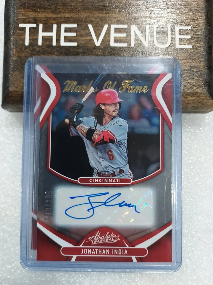 2022 Absolute - Marks of Fame AUTO Jonathan India /199 REDS Autograph  - Image 1 of 1