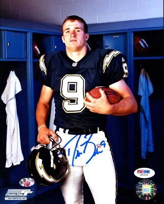Drew Brees Signed Photo 8x10 autograph PSA DNA with Signing Event Ticket - Image 1 of 3