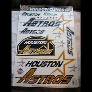 Houston Astros MLB wiederverwendbare statische Fensterklammern - Bild 1 von 5