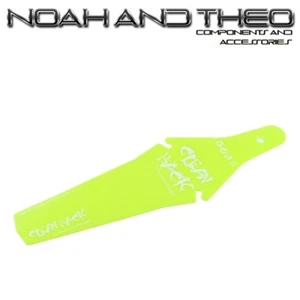 CLEAN BACK Rear Fender Mudguard Road MTB XC Folding Foldable Ass Saddle YELLOW - Picture 1 of 2