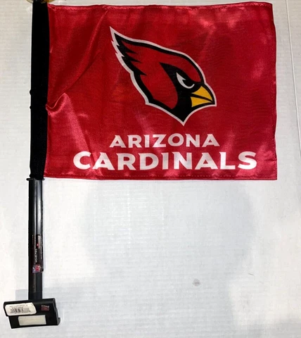 ARIZONA CARDINALS LOGO Red 11X14 CAR flag GENUINE NFL Licensed US seller Cover