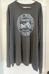 Men’s NWT Wrangler L/S Graphic T-Shirt Size XXL - Picture 1 of 5