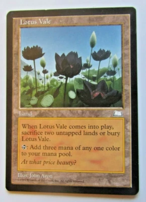 Magic The Gathering - Lotus Vale Card - Weatherlight - Image 1 of 3