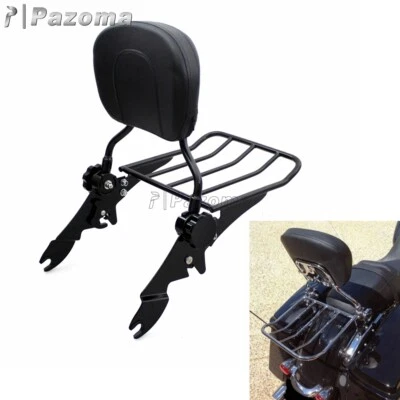 Portaequipajes Sissy Bar con respaldo para Harley Touring Street Glide Special FLHXS Foto 1 de 4