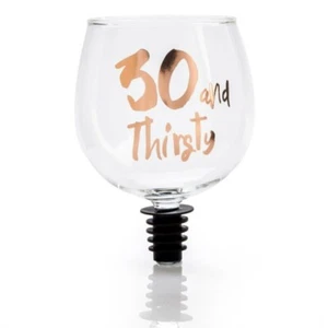 30th Birthday Tipple Topper Everlasting Wine Glass - Bild 1 von 3