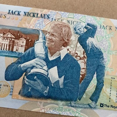 Jack Nicklaus Scotland 5 Pounds Banknote 2005 Golf Legend Currency Paper Money - Image 1 of 3