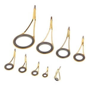 9pcs/set Fishing Rod Guide Tip Rod Eye Ring Fishing Line Ring Rod Repair Kit - Picture 1 of 6