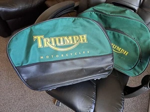 Triumph Motorcycle Pannier Bags - Picture 1 of 4