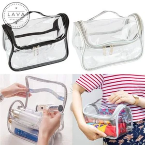 Klar Wasch Make-up Tasche Reise Kosmetik Transparent PVC Kulturbeutel Organizer - Bild 1 von 14