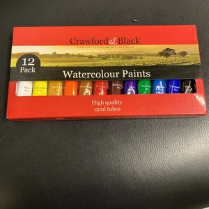 Crawford and black 12 Watercolour Paints Brand New - Picture 1 of 2